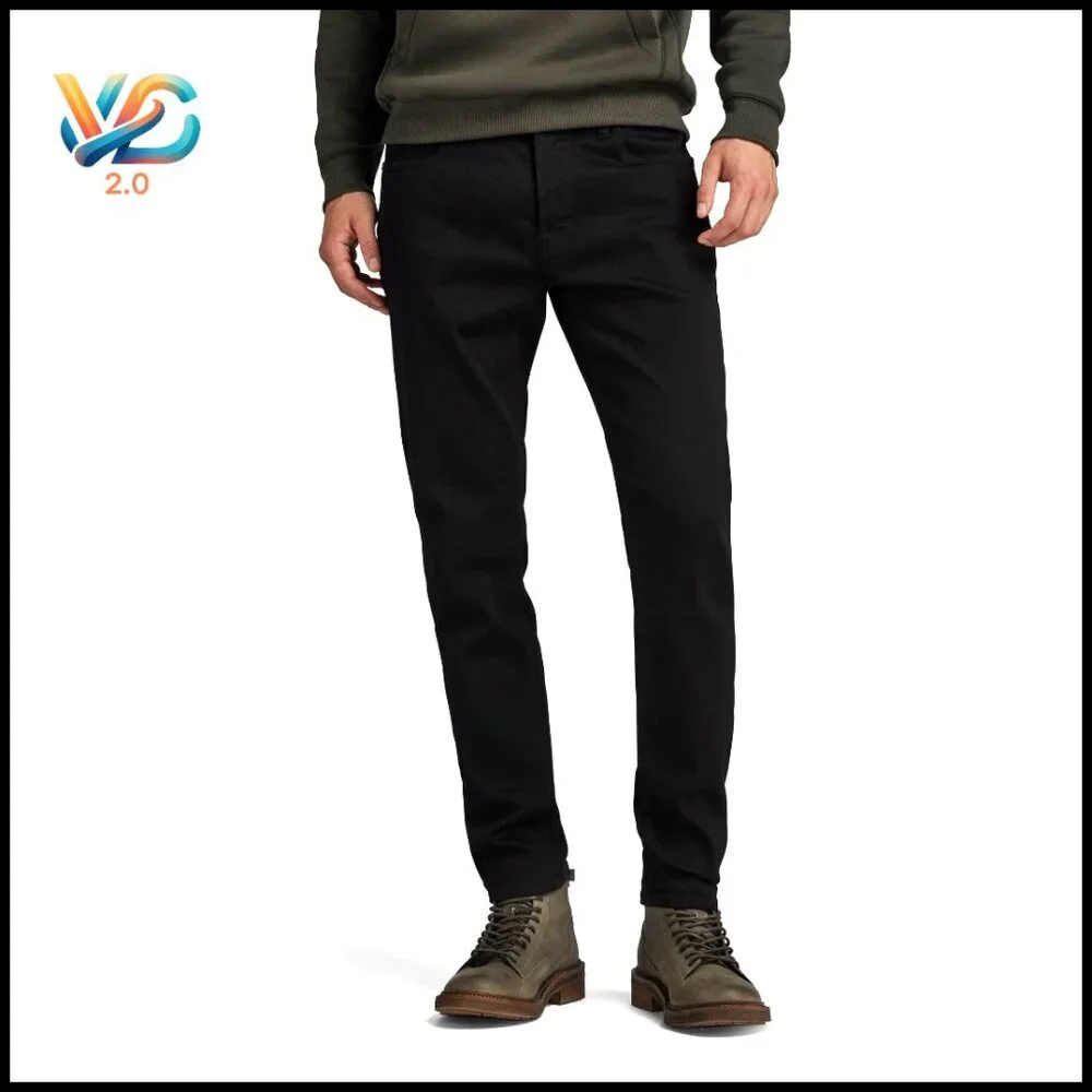 Slim Fit Jeans Classic Minimal Stretch Sustainable Denim Mid Rise